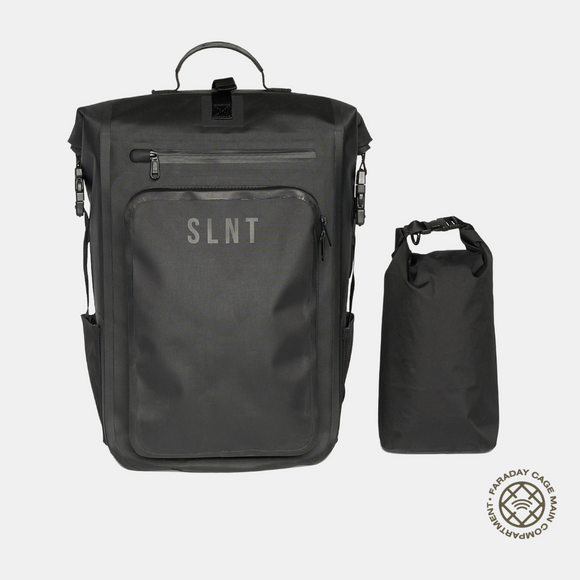 SLNT Silent Pocket Expanded Waterproof Faraday Backpack with 5L Dry Bag