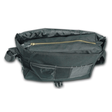 lockable discreet briefcase style secure bag black