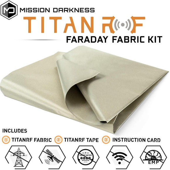 MISSION DARKNESS™ TITANRF FARADAY FABRIC PACK 1SQ M