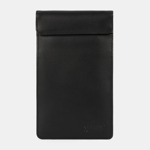 SILENT POCKET Leather Faraday Sleeve For Phones SMALL
