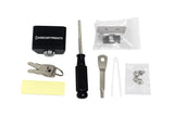 Aus Security branded OBD2 port lock with keys, security driver, mounting hardware and screws
