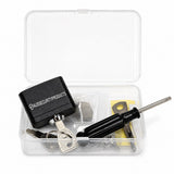 Aus Security OBD2 port lock kit with lock, two keys, tools and installation hardware in storage case