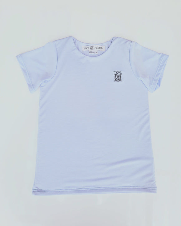 Eve Fleur - EMF Shielding Kids Tee Shirt - Sky Blue