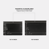 SLNT Laptop and Tablet Sleeve 15/16 '' Weatherproof Nylon Black
