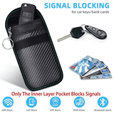 Water-resistant RF Blocking Key Fob Faraday Pouch