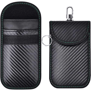 Water-resistant RF Blocking Key Fob Faraday Pouch