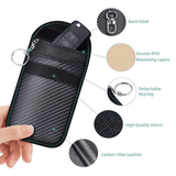 Water-resistant RF Blocking Key Fob Faraday Pouch