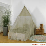 YSHIELD BTP Shielding Canopy Pyramidal Single Bed Silver-Tulle