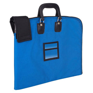 Fire shield locking security briefcase satchel blue
