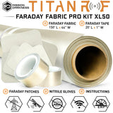 MISSION DARKNESS™ TITANRF FARADAY FABRIC ROLL XL50 (150ft x 44in W)