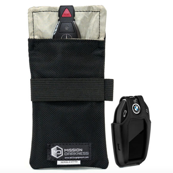 2 Sets Of Car Key Faraday Bags (black And Red), Car Key Signal Shielding  Bag, Keyless Entry Car Key Box, Rfid Anti-theft Car Anti-theft Faraday Bag,  C
