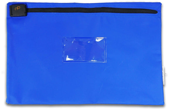 SCEC security document holder satchel in blue