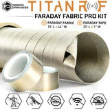 MISSION DARKNESS™ TITANRF FARADAY FABRIC STANDARD (18ft x 44in W)