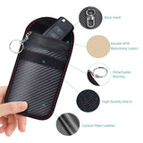 Water-resistant RF Blocking Key Fob Faraday Pouch