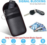 Water-resistant RF Blocking Key Fob Faraday Pouch