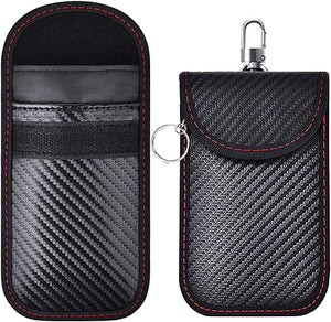 Water-resistant RF Blocking Key Fob Faraday Pouch